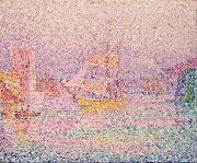 Paul Signac Harbour at Marseilles oil painting on canvas